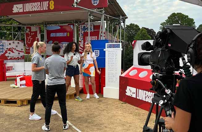 Vivid Broadcast - Case Study - The FA 'Lionesses Live' 2022